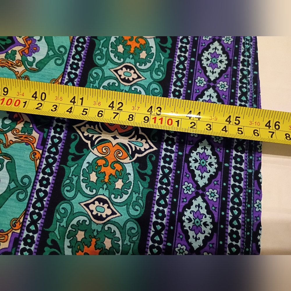 Fantastic Fawn Women's‎ Teal and Purple Maxi Strapless Dress Sz S - Picture 4 of 5